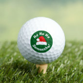 Weihnachten mit Santa-Hut Golfball (Insitu T-Shirt)