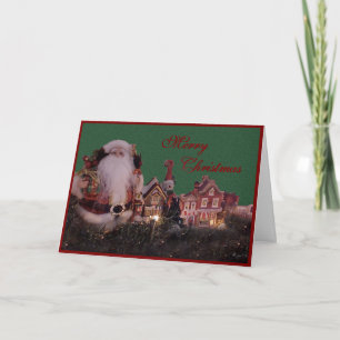 Weihnachten mit Santa und Dorf