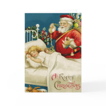 Weihnachten mit Santa und einem kleinen schlafende