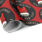 Weihnachten mit Schwermetall Geschenkpapier (Rolleneckpunkt)