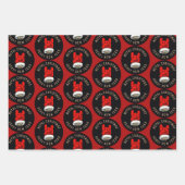 Weihnachten mit Schwermetall Geschenkpapier Set (Vorderseite 2)