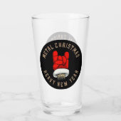 Weihnachten mit Schwermetall Glas (Rückseite)