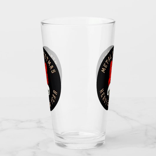 Weihnachten mit Schwermetall Glas (Links)