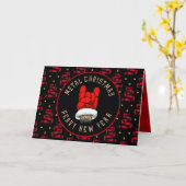 Weihnachten mit Schwermetall Karte (Gelbe Blume)