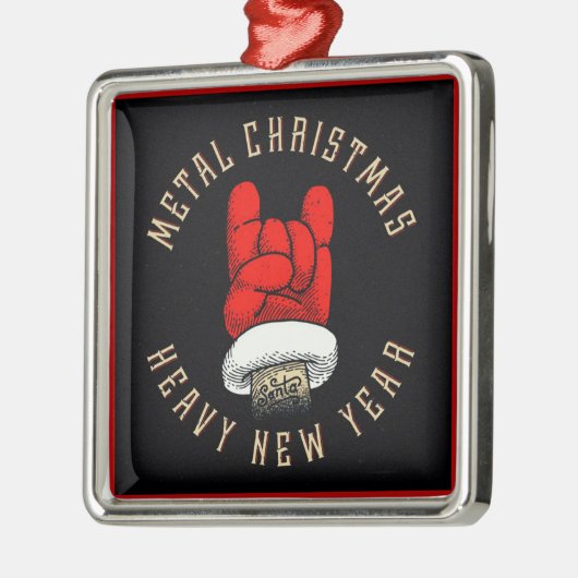 Weihnachten mit Schwermetall Ornament Aus Metall (Links)