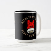 Weihnachten mit Schwermetall Zweifarbige Tasse (VorderseiteRechts)