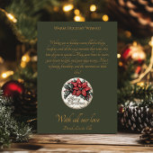 Weihnachten mit Snowman und festlichem Dorf Einladung