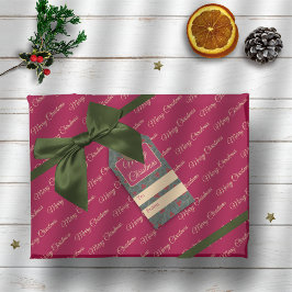 Weihnachten mit Stechpalmenbeeren Geschenkpapier