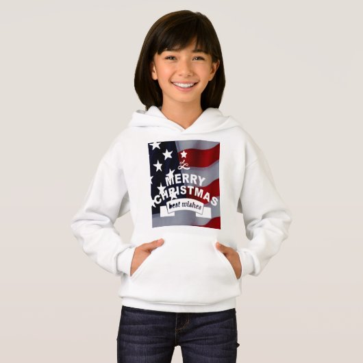 Weihnachten mit Stern: Feiern Sie die Jahreszeit Hoodie (Vorne ganz)