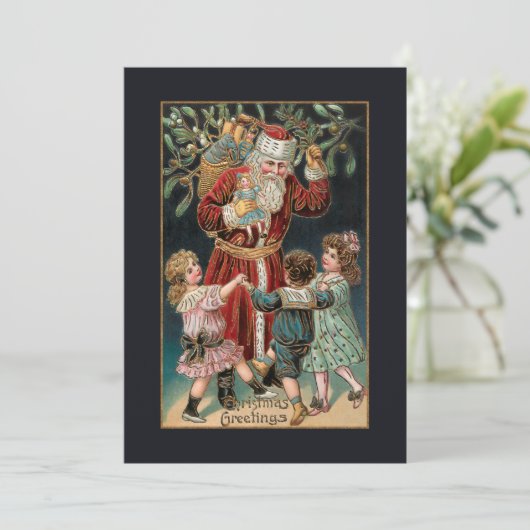 Weihnachten mit Tanz Kinder & Mistletoe (Stehend Vorderseite)