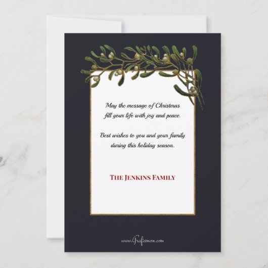 Weihnachten mit Tanz Kinder & Mistletoe (Rückseite)