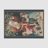 Weihnachten mit Tanz Kinder & Mistletoe Seidenpapier (Vorderseite)