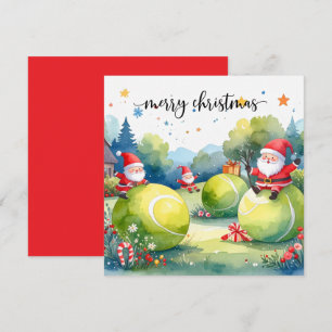 Weihnachten mit Tennis mit Tennis-Thema 