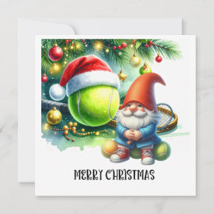 Weihnachten mit Tennisball und Schläger