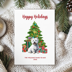 Weihnachten mit Terrier-Hund