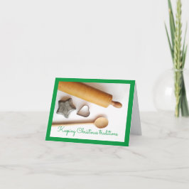 Weihnachten mit Vintagen Backwerkzeugen Karte