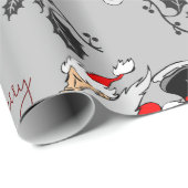 Weihnachten mit Weihnachten Geschenkpapier (Rolleneckpunkt)