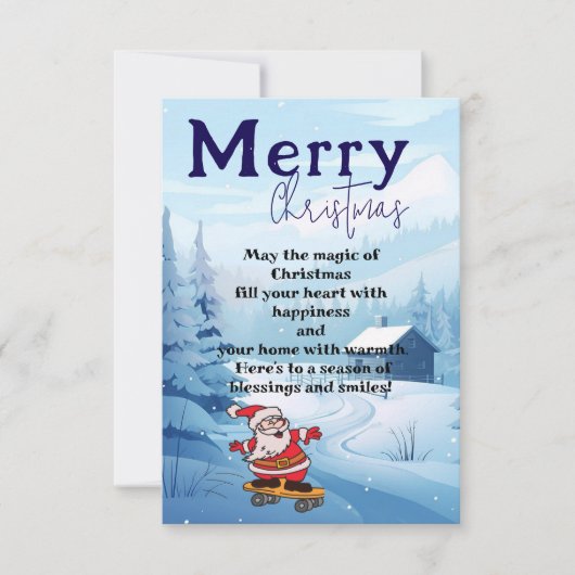 Weihnachten mit Weihnachten Karte (Vorderseite)