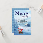 Weihnachten mit Weihnachten Karte (Vorderseite/Rückseite Beispiel)