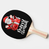 Weihnachten mit Weihnachten Tischtennis Schläger (Seitenansicht)
