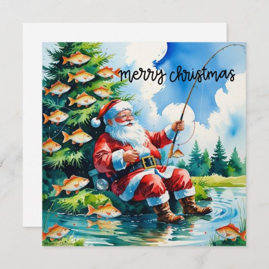 Weihnachten mit Weihnachtsangeln (Vorne/Hinten)