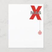 Weihnachten mit Weihnachtsbaum Ornament + Ihre Ide Flyer (Hinten)