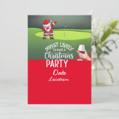 Weihnachten mit Weihnachtsfeiertag im Party des We Einladung (Stehend Vorderseite)