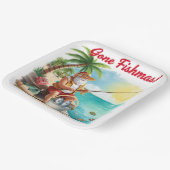 Weihnachten mit Weihnachtsmann-Papierplatte Pappteller (Gewinkelt)