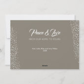 Weihnachten mit weißer Kerze (Rückseite)