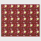 Weihnachten mit Weißwein Geschenkpapier (Flach)