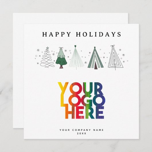 Weihnachten mit Whimsical Trees Holiday Corporate (Vorne/Hinten)