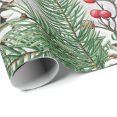 "Weihnachten mit Wilden Samen und Herz" Geschenkpapier (Rolleneckpunkt)