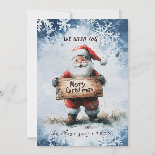 Weihnachten mit Zeichen Frohe Weihnachten (Vorderseite)