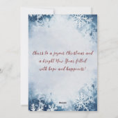 Weihnachten mit Zeichen Frohe Weihnachten (Rückseite)