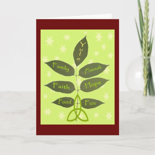 Weihnachten - mit zunehmendem Asche (Vorderseite)