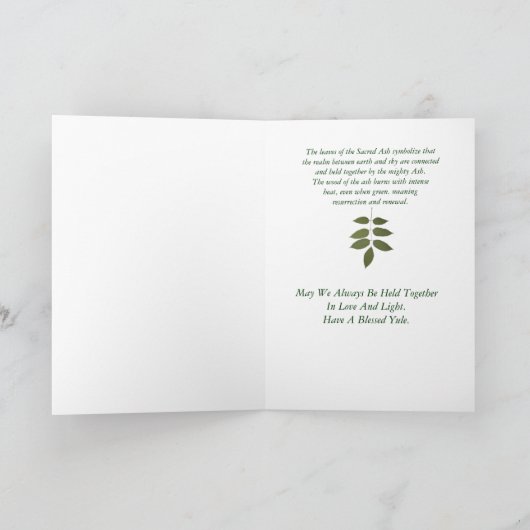 Weihnachten - mit zunehmendem Asche (Innenseite)