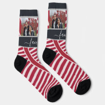Weihnachten mit zwei Familienfotos