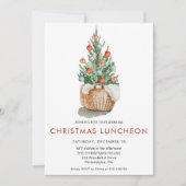 Weihnachten Mittagessen Pine Holiday Einladung (Vorderseite)