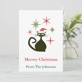 Weihnachten Mitte des Jahrhunderts Atomkatze Perso