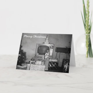 Weihnachten Mitte des Jahrhunderts Fernseher der 1