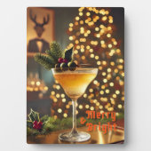 Weihnachten Mitte des Jahrhunderts Merry & Bright  Fotoplatte (Vorderseite)