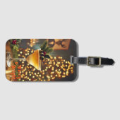 Weihnachten Mitte des Jahrhunderts Merry & Bright  Gepäckanhänger (Vorderseite (Horizontal))