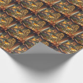 Weihnachten Mitte des Jahrhunderts Merry & Bright Geschenkpapier (Ecke)