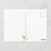 Weihnachten Mitte des Jahrhunderts Merry & Bright  Postkarte (Rückseite)