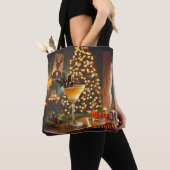 Weihnachten Mitte des Jahrhunderts Merry & Bright Tasche (Von Nahem)