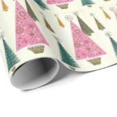 Weihnachten Mitte des Jahrhunderts Moderne Abstrak Geschenkpapier (Rolleneckpunkt)