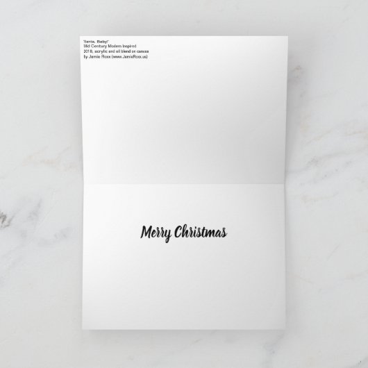 Weihnachten Mitte des Jahrhunderts Modernes Abstra (Innenseite)