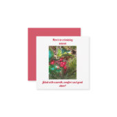 Weihnachten Mitteilungskarte (Vorderseite/Rückseite Beispiel)