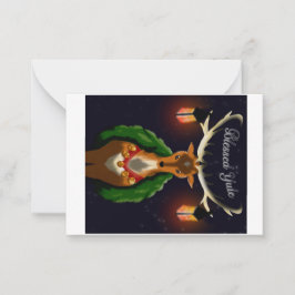 Weihnachten Mitteilungskarte