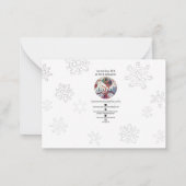 Weihnachten Mitteilungskarte (Rückseite)